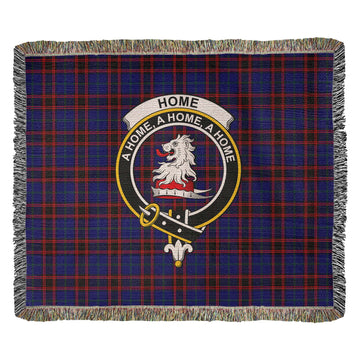 Home Modern Tartan Woven Blanket with Family Crest