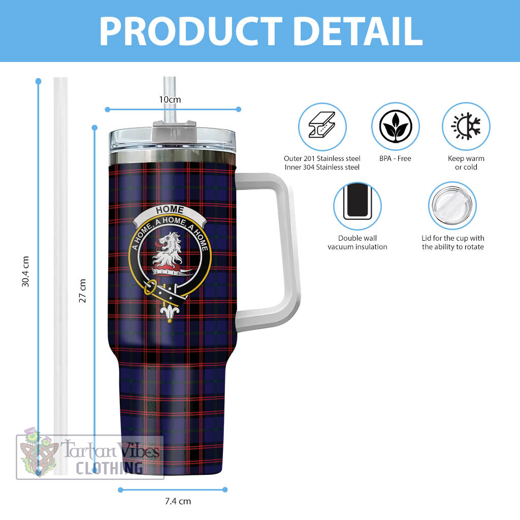 Tartan Vibes Clothing Home Modern Tartan and Family Crest Tumbler with Handle