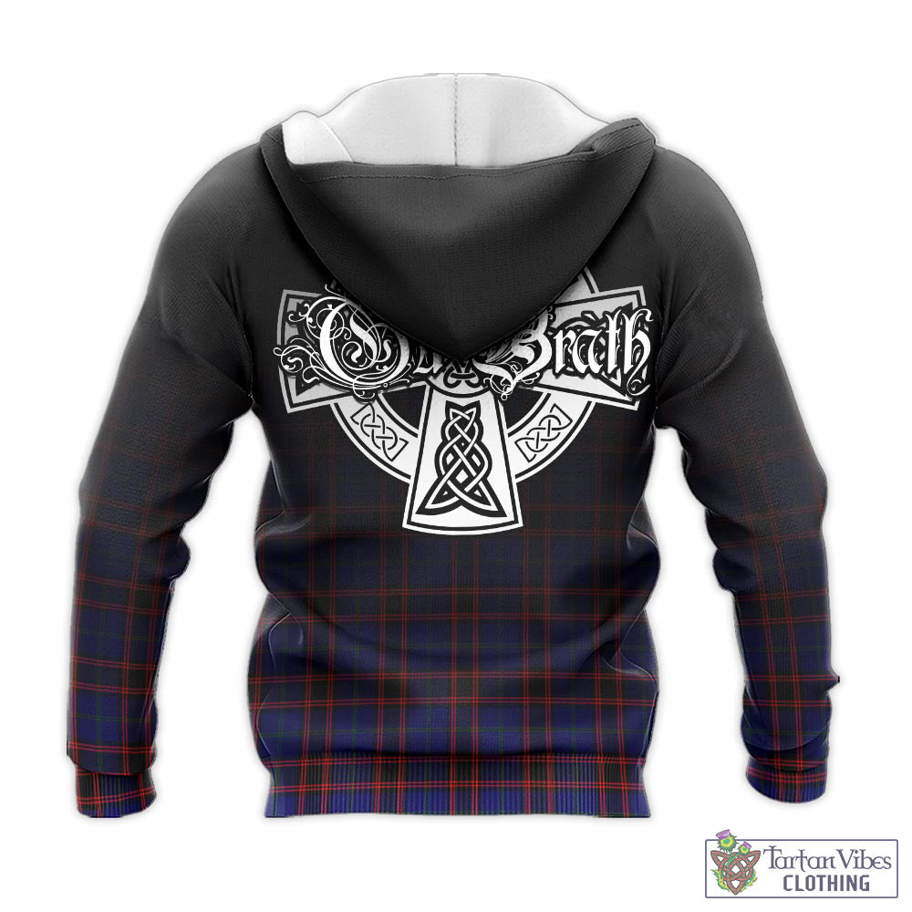 Tartan Vibes Clothing Home Modern Tartan Knitted Hoodie Featuring Alba Gu Brath Family Crest Celtic Inspired