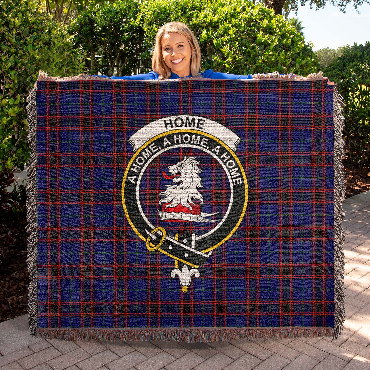 Tartan Vibes Clothing Home Modern Tartan Woven Blanket with Family Crest
