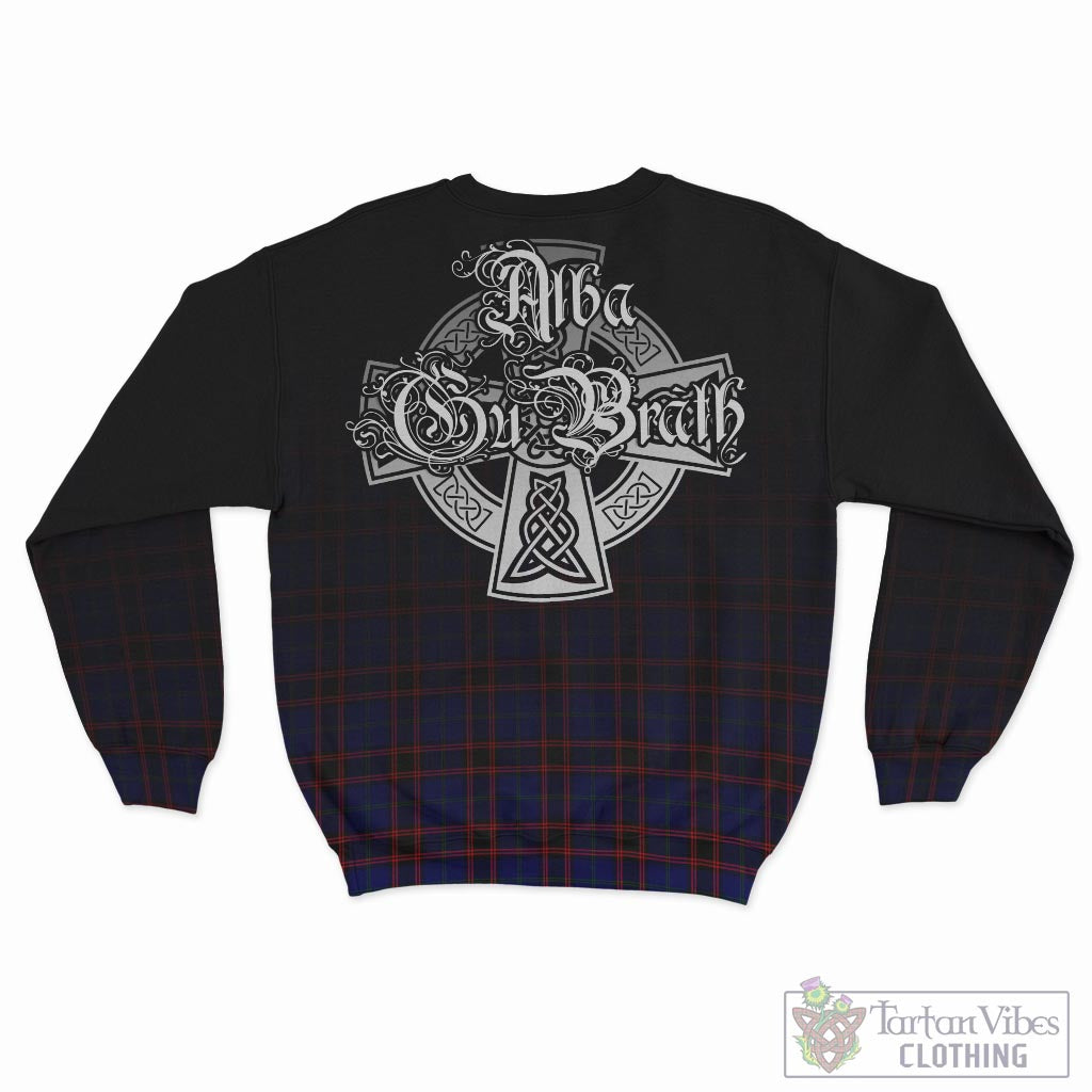 Tartan Vibes Clothing Home Modern Tartan Sweatshirt Featuring Alba Gu Brath Family Crest Celtic Inspired