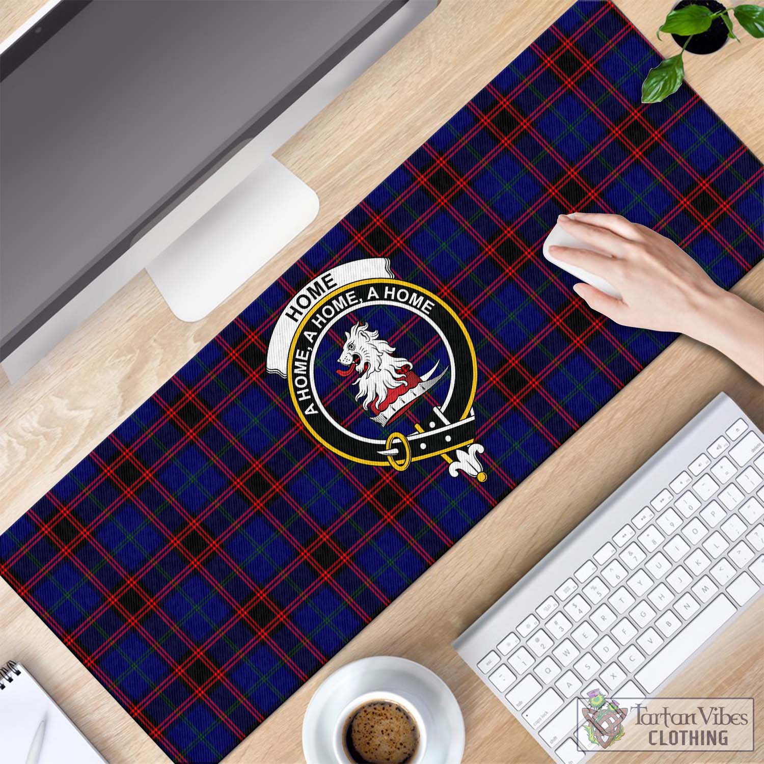 Tartan Vibes Clothing Home Modern Tartan Mouse Pad with Family Crest
