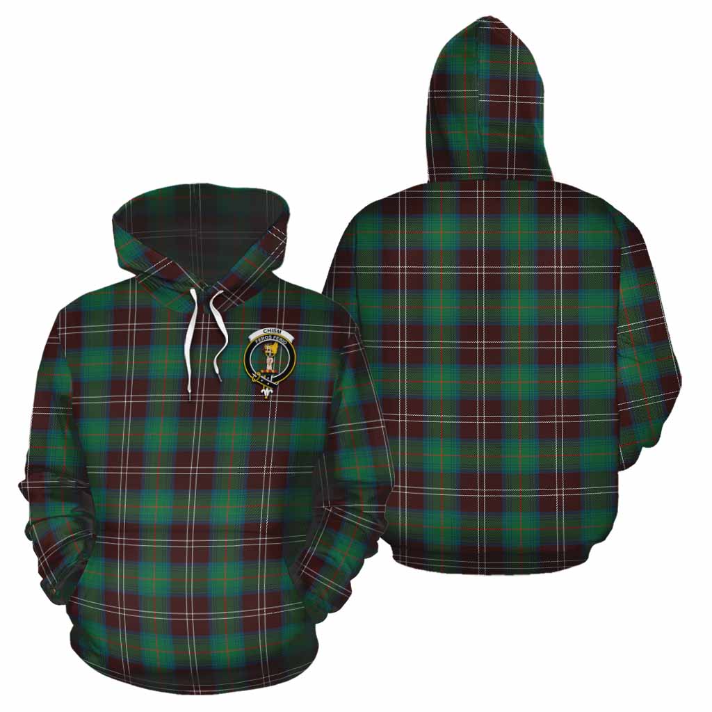 Chism Tartan Hoodie with Family Crest Zip Hoodie - Tartan Vibes Clothing