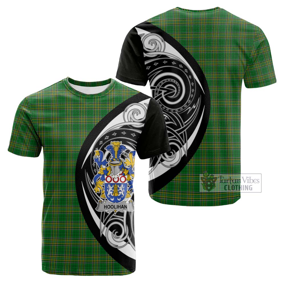 Tartan Vibes Clothing Hoolihan Irish Clan Cotton T-shirt Celtic Circle Style
