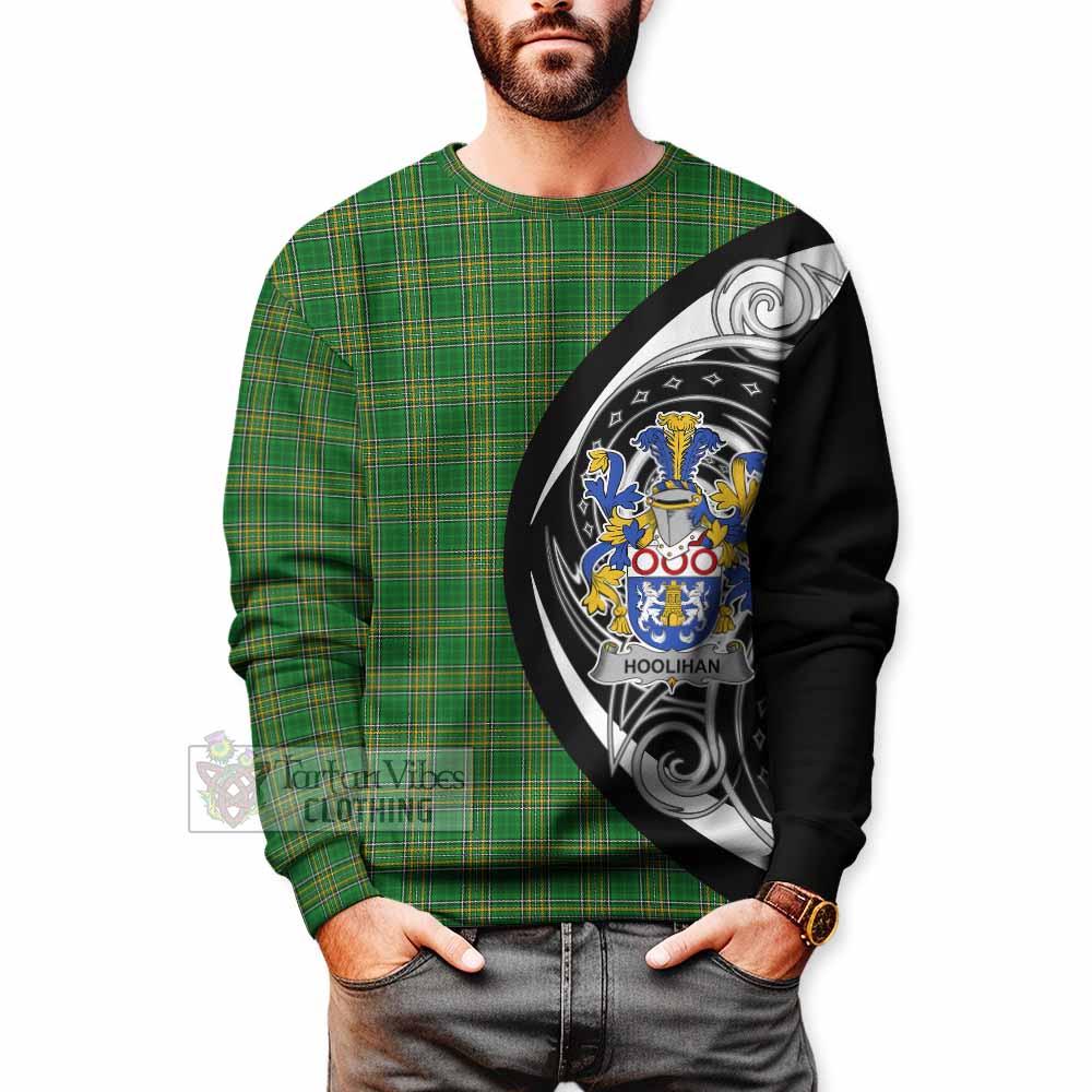 Tartan Vibes Clothing Hoolihan Irish Clan Sweatshirt Celtic Circle Style