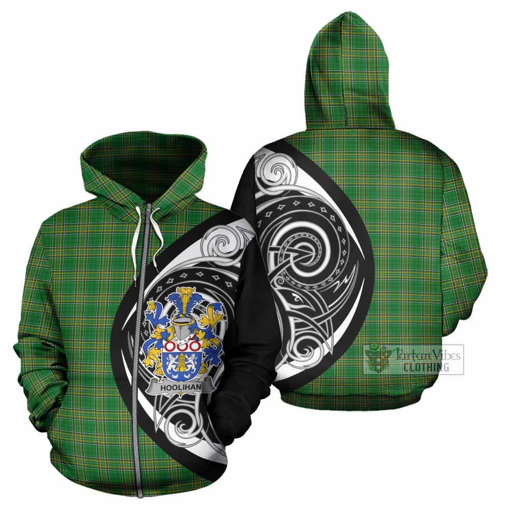 Tartan Vibes Clothing Hoolihan Irish Clan Hoodie Celtic Circle Style