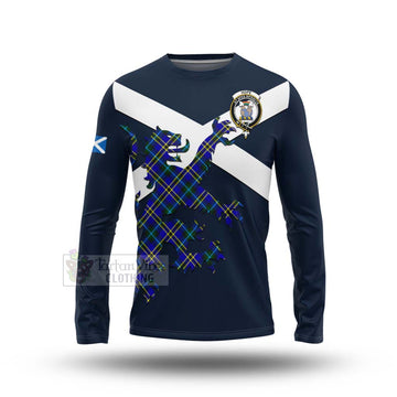 Tartan Vibes Clothing Hope Tartan Lion Rampant Long Sleeve T-Shirt – Proudly Display Your Heritage with Alba Gu Brath and Clan Name