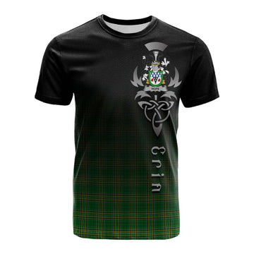 Tartan Vibes Clothing Hope Irish Clan Cotton T-shirt with Coat of Arms Erin Go Bragh Celtic Inspired