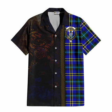 Hope Tartan Family Crest Hawaiian Shirt Alba Gu Brath Be Brave Lion Ancient Style