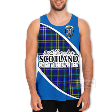 Tartan Vibes Clothing Hope Family Crest Tartan Men's Tank Top Celebrate Saint Andrew's Day in Style