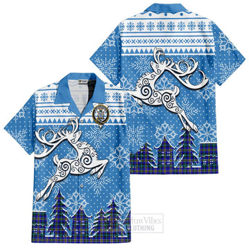 Hope Clan Christmas Hawaiian Shirt Celtic Reindeer Style