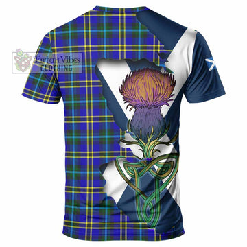 Tartan Vibes Clothing Hope Tartan Family Crest T-Shirt Scottish Thistle Celtic Inspired