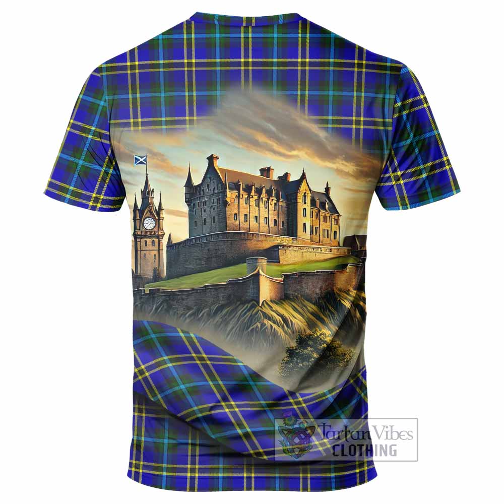 Tartan Vibes Clothing Hope Tartan Family Crest T-Shirt with Scottish Ancient Castle Stype