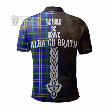 Hope Tartan Family Crest Polo Shirt Alba Gu Brath Be Brave Lion Ancient Style