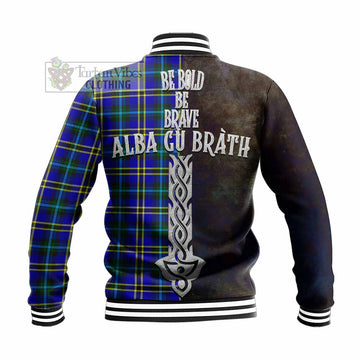 Hope Tartan Family Crest Baseball Jacket Alba Gu Brath Be Brave Lion Ancient Style