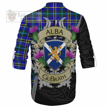 Hope Tartan Family Crest Ghillie Kilt Shirt Lion Rampant Royal Thistle Shield Celtic Inspired