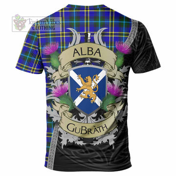 Tartan Vibes Clothing Hope Tartan Family Crest T-Shirt Lion Rampant Royal Thistle Shield Celtic Inspired