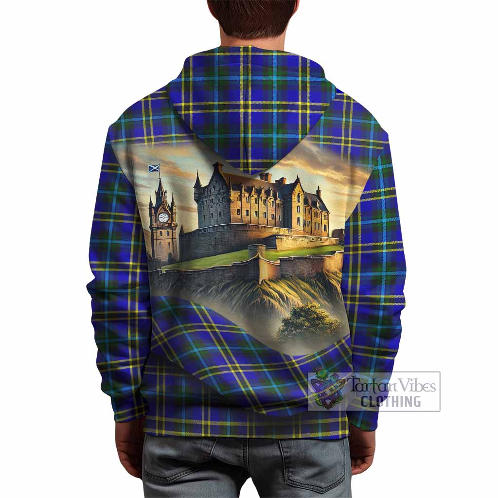 Tartan Vibes Clothing Hope Tartan Family Crest Hoodie with Scottish Ancient Castle Style