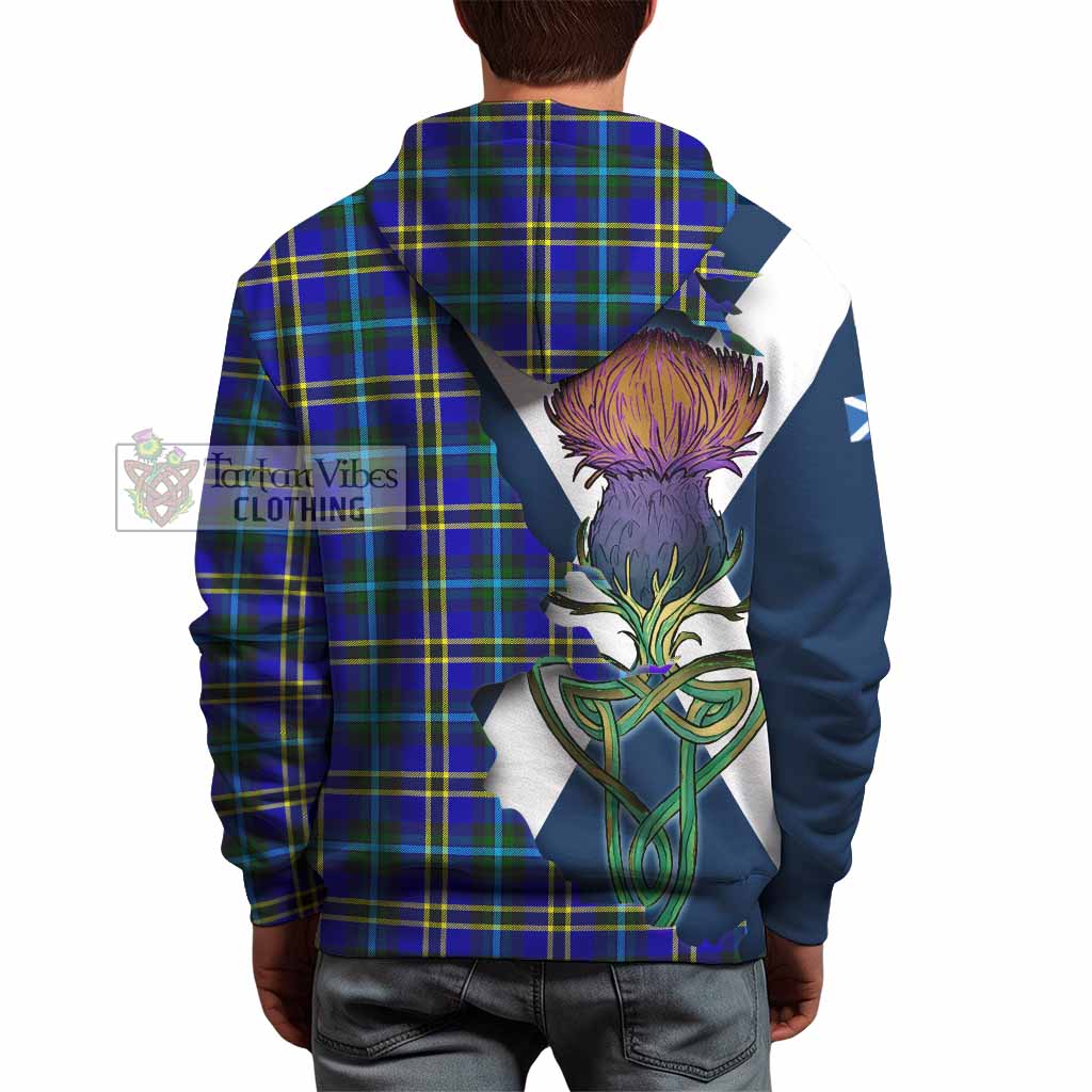 Tartan Vibes Clothing Hope Tartan Family Crest Hoodie Scottish Thistle Celtic Inspired