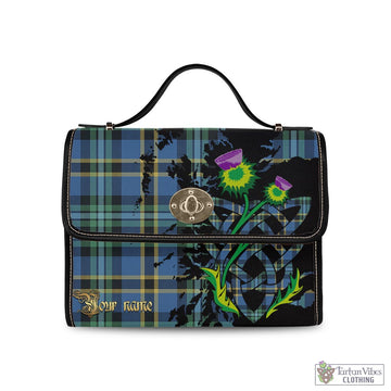 Hope Ancient Tartan Waterproof Canvas Bag with Scotland Map and Thistle Celtic Accents