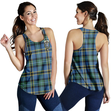 Hope Ancient Tartan Women Racerback Tanks with Family Crest