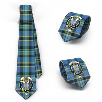 Hope Ancient Tartan Classic Necktie with Family Crest