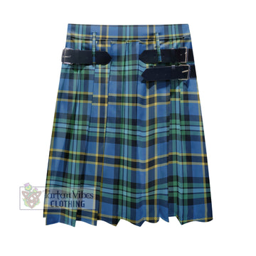 Hope Ancient Tartan Men's Pleated Skirt - Fashion Casual Retro Scottish Kilt Style