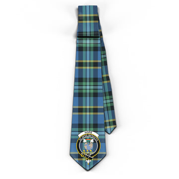 Hope Ancient Tartan Classic Necktie with Family Crest