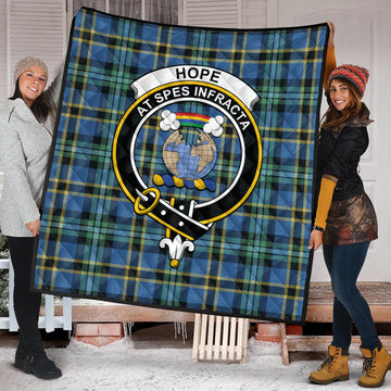 Hope Ancient Tartan Quilt with Family Crest