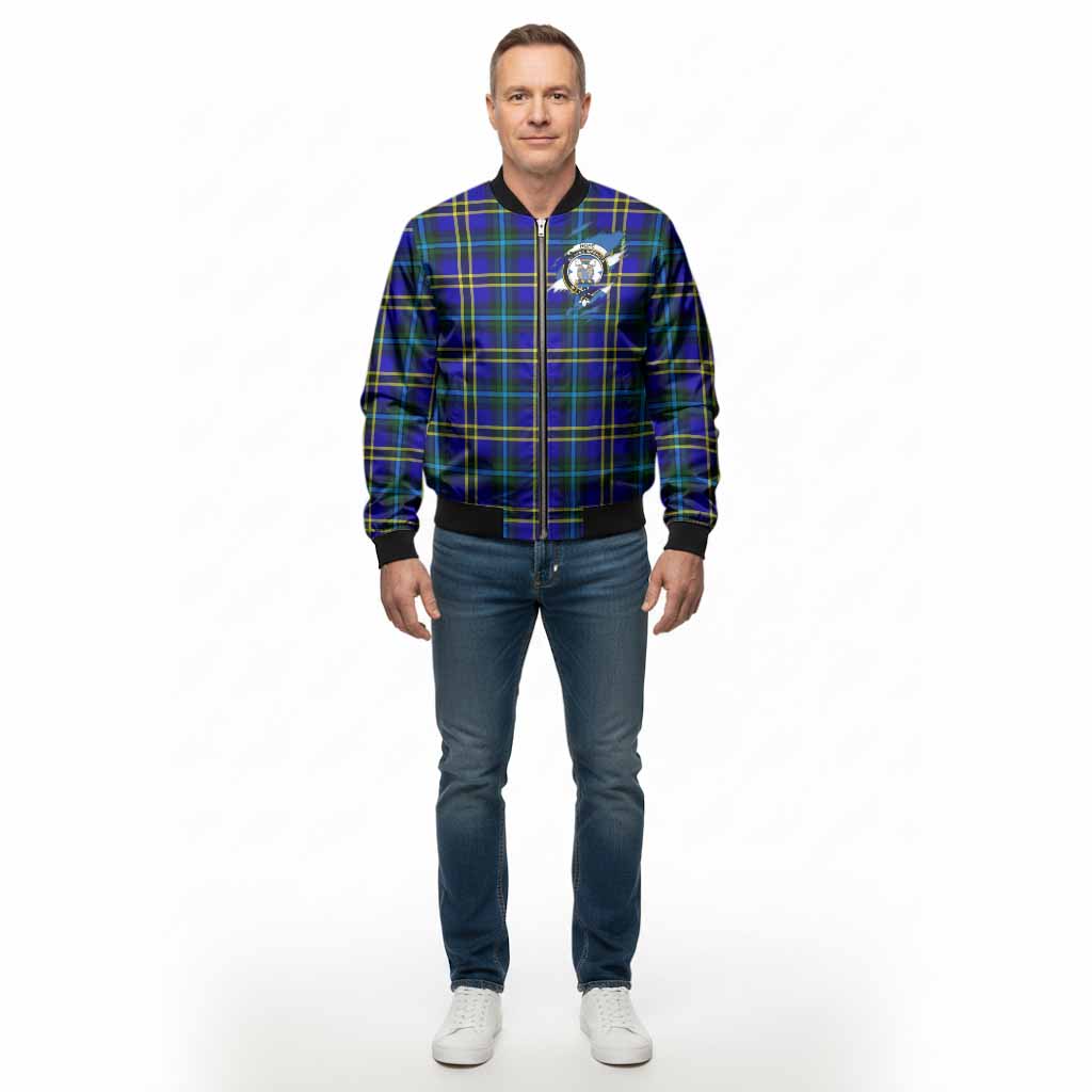 Hope Clan Crest In Me Tartan Bomber Jacket Scotland Flag Style