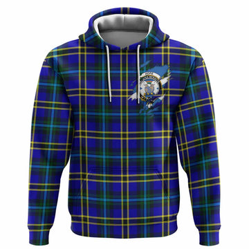 Hope Clan Crest In Me Tartan Hoodie Scotland Flag Style