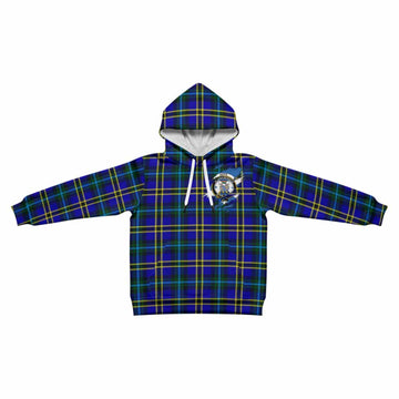 Hope Clan Crest In Me Tartan Kid Hoodie Scotland Flag Style