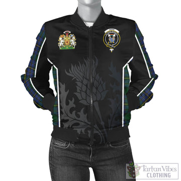 Hope Clan Originaux Tartan Bomber Jacket with Family Crest and Scottish Thistle Vibes Sport Style