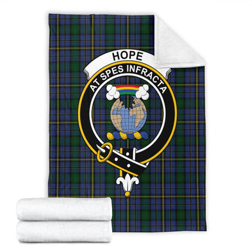 Hope Clan Originaux Tartan Blanket with Family Crest