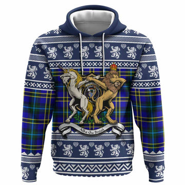 Hope Clan Tartan Crest Christmas Hoodie Coat of Arms Funny Style