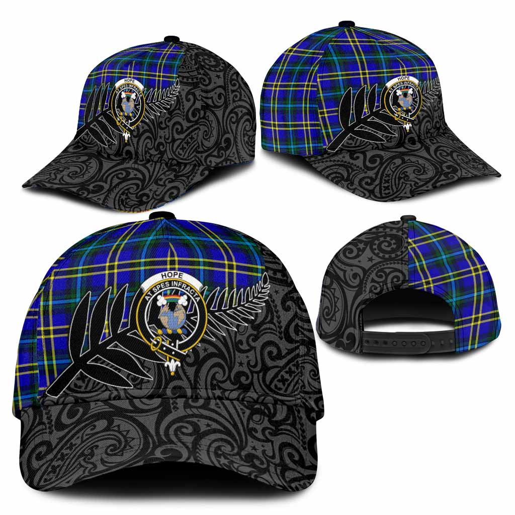 Hope Crest Tartan Classic Cap with New Zealand Silver Fern Half Style