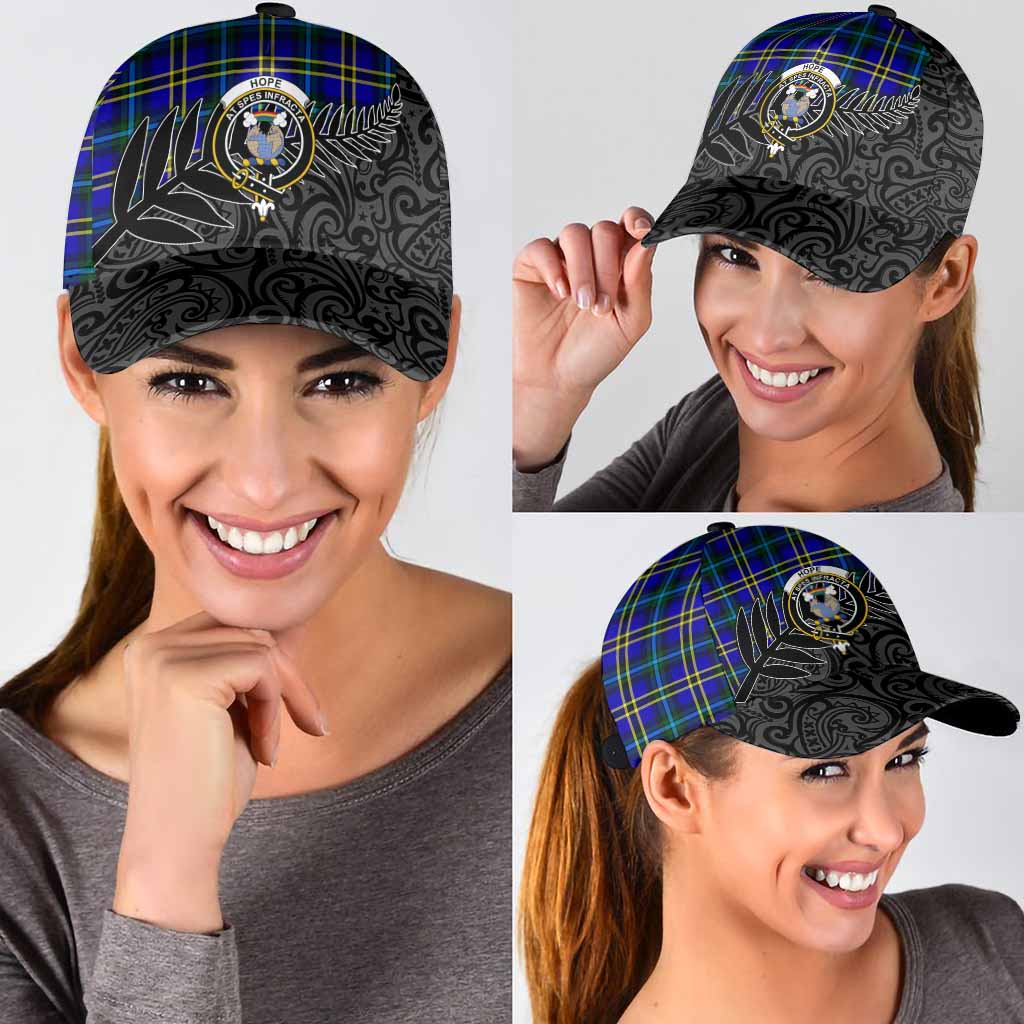Hope Crest Tartan Classic Cap with New Zealand Silver Fern Half Style