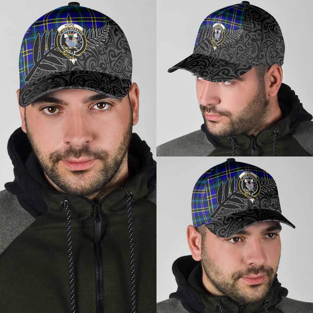 Hope Crest Tartan Classic Cap with New Zealand Silver Fern Half Style