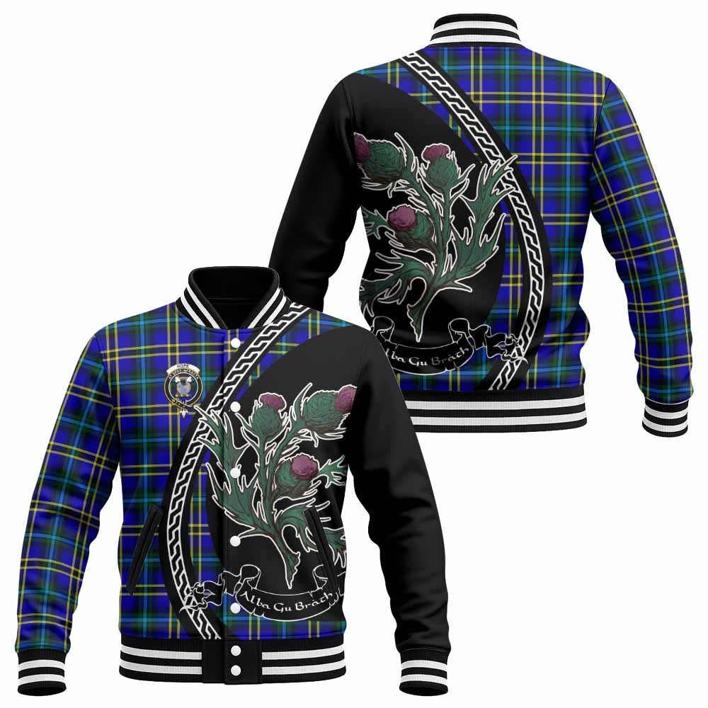 Hope Family Crest Tartan Baseball Jacket Alba Thistle Inspired - Tartan Vibes Clothing