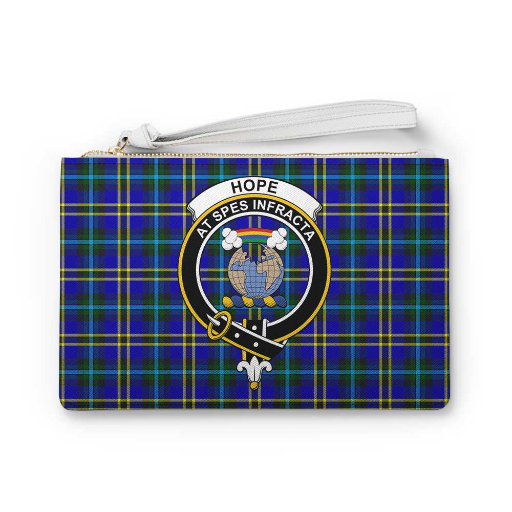 Tartan Vibes Clothing Hope Family Crest Tartan Clutch Bag