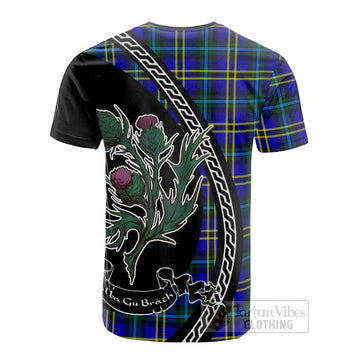 Hope Family Crest Tartan Cotton T-shirt Alba Thistle Inspired - Tartan Vibes Clothing