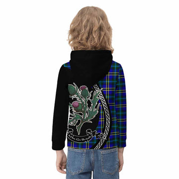 Hope Family Crest Tartan Kid Hoodie Alba Thistle Inspired - Tartan Vibes Clothing