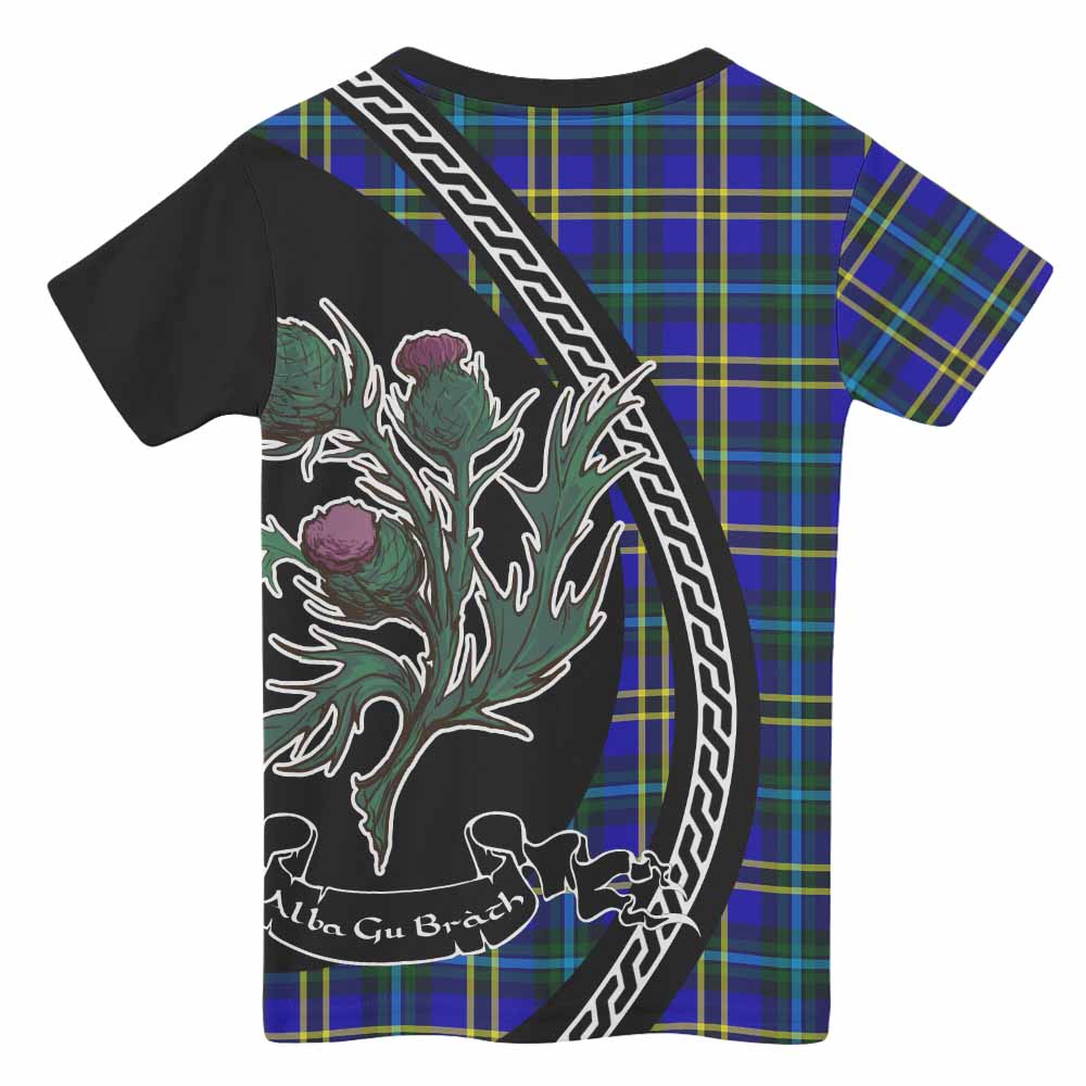 Hope Family Crest Tartan Kid T-shirt Alba Thistle Inspired - Tartan Vibes Clothing