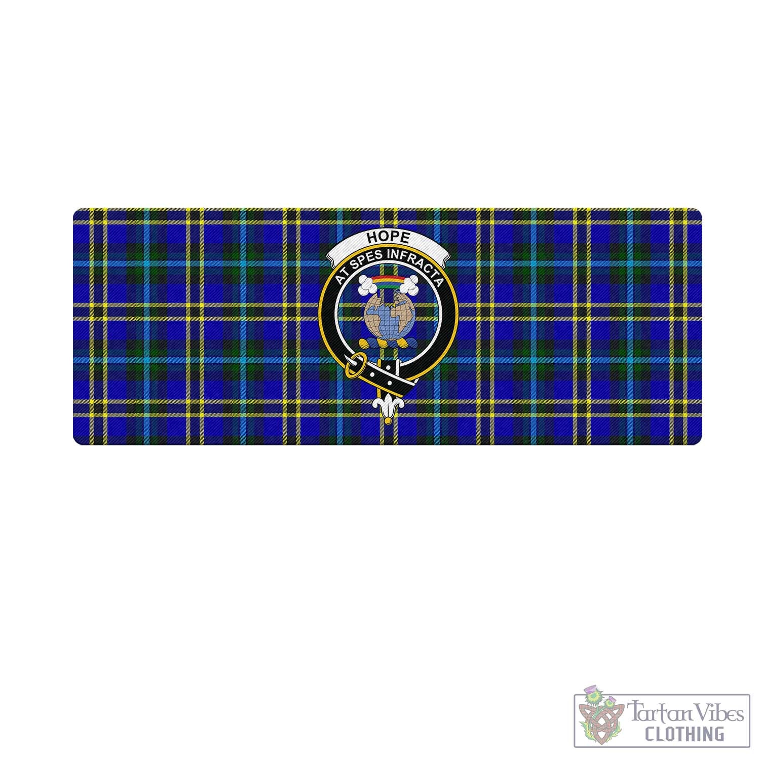 Tartan Vibes Clothing Hope Modern Tartan Mouse Pad with Family Crest