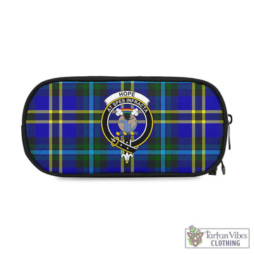 Hope Tartan Pen and Pencil Case with Family Crest