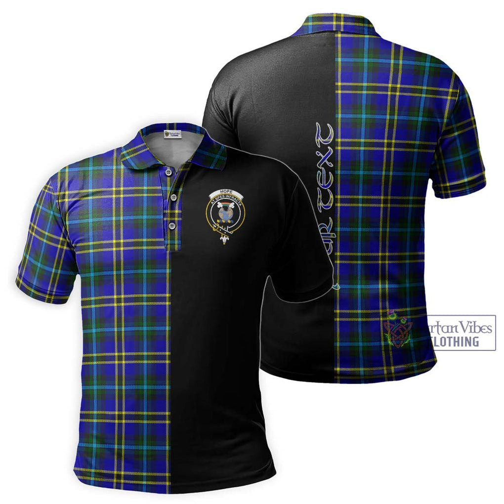 Hope Tartan Polo Shirt with Family Crest and Half Of Me Style Kid - Tartanvibesclothing Shop