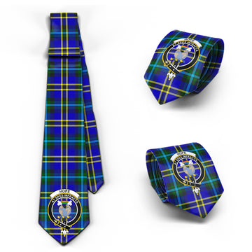 Hope Tartan Classic Necktie with Family Crest