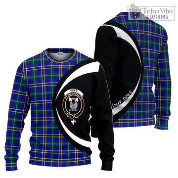 Hope Tartan Ugly Sweater with Family Crest Circle Style Unisex - Tartan Vibes Clothing