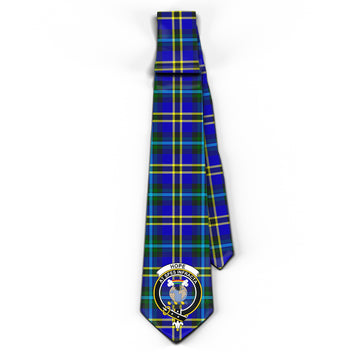 Hope Tartan Classic Necktie with Family Crest