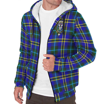 Hope Tartan Sherpa Hoodie with Family Crest